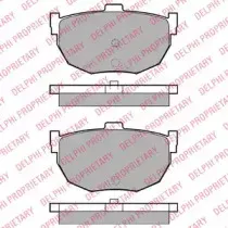LP1072 DELPHI Комплект тормозных колодок, дисковый тормоз