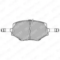 LP1074 DELPHI Комплект тормозных колодок, дисковый тормоз