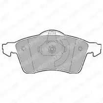 LP1092 DELPHI Комплект тормозных колодок, дисковый тормоз