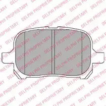LP1144 DELPHI Комплект тормозных колодок, дисковый тормоз