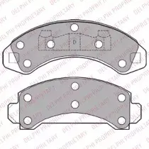 LP1173 DELPHI Комплект тормозных колодок, дисковый тормоз
