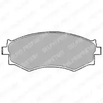 LP1228 DELPHI Комплект тормозных колодок, дисковый тормоз