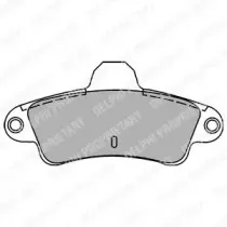 LP1242 DELPHI Комплект тормозных колодок, дисковый тормоз