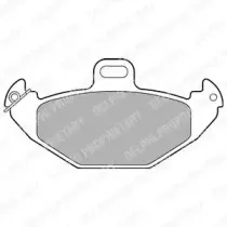 LP1252 DELPHI Комплект тормозных колодок, дисковый тормоз