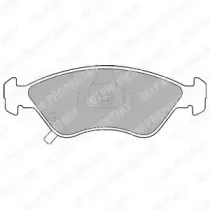 LP1303 DELPHI Комплект тормозных колодок, дисковый тормоз