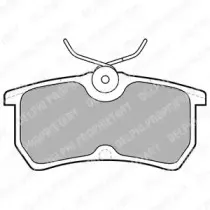 LP1316 DELPHI Комплект тормозных колодок, дисковый тормоз