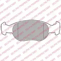 LP1385 DELPHI Комплект тормозных колодок, дисковый тормоз