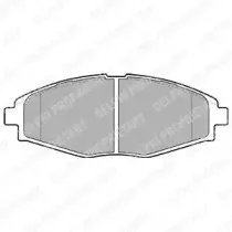 LP1390 DELPHI Комплект тормозных колодок, дисковый тормоз