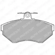 LP1410 DELPHI Комплект тормозных колодок, дисковый тормоз