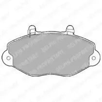 LP1418 DELPHI Комплект тормозных колодок, дисковый тормоз