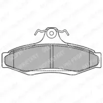 LP1424 DELPHI Комплект тормозных колодок, дисковый тормоз