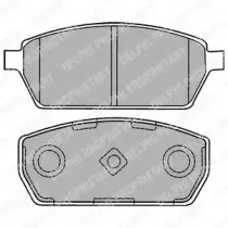 LP1430 DELPHI Комплект тормозных колодок, дисковый тормоз