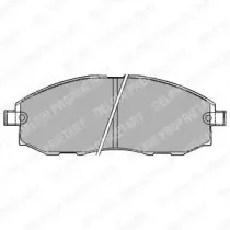 LP1434 DELPHI Комплект тормозных колодок, дисковый тормоз