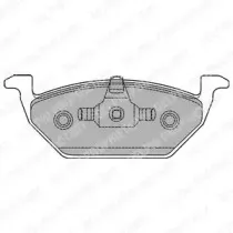 LP1436 DELPHI Комплект тормозных колодок, дисковый тормоз