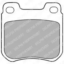 LP1441 DELPHI Комплект тормозных колодок, дисковый тормоз