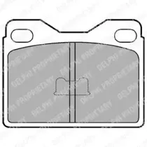 LP145 DELPHI Комплект тормозных колодок, дисковый тормоз