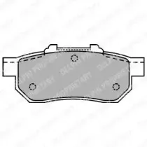 LP1456 DELPHI Комплект тормозных колодок, дисковый тормоз