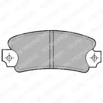 LP146 DELPHI Комплект тормозных колодок, дисковый тормоз