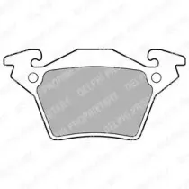 LP1471 DELPHI Комплект тормозных колодок, дисковый тормоз