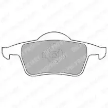 LP1504 DELPHI Комплект тормозных колодок, дисковый тормоз