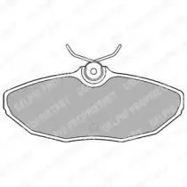 LP1505 DELPHI Комплект тормозных колодок, дисковый тормоз