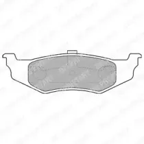 LP1515 DELPHI Комплект тормозных колодок, дисковый тормоз