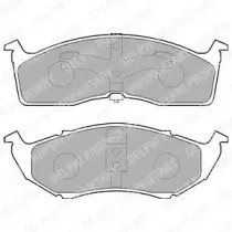 LP1531 DELPHI Комплект тормозных колодок, дисковый тормоз