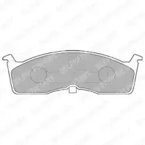 LP1532 DELPHI Комплект тормозных колодок, дисковый тормоз