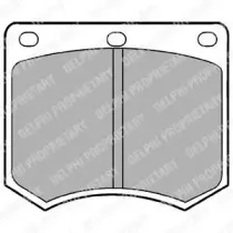 LP154 DELPHI Комплект тормозных колодок, дисковый тормоз