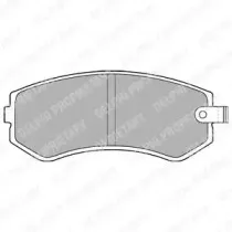 LP1544 DELPHI Комплект тормозных колодок, дисковый тормоз