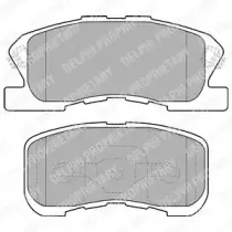 LP1551 DELPHI Комплект тормозных колодок, дисковый тормоз