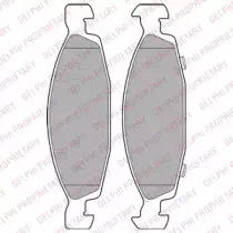 LP1557 DELPHI Комплект тормозных колодок, дисковый тормоз