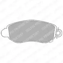 LP1582 DELPHI Комплект тормозных колодок, дисковый тормоз