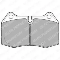 LP1584 DELPHI Комплект тормозных колодок, дисковый тормоз