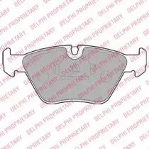 LP1608 DELPHI Комплект тормозных колодок, дисковый тормоз