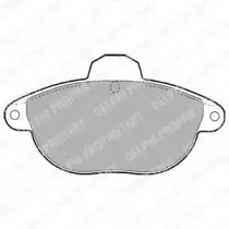 LP1611 DELPHI Комплект тормозных колодок, дисковый тормоз