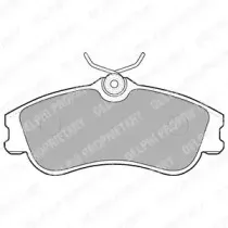 LP1624 DELPHI Комплект тормозных колодок, дисковый тормоз