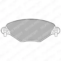 LP1654 DELPHI Комплект тормозных колодок, дисковый тормоз