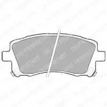 LP1663 DELPHI Комплект тормозных колодок, дисковый тормоз