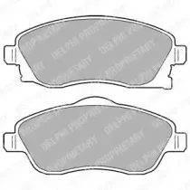 LP1676 DELPHI Комплект тормозных колодок, дисковый тормоз