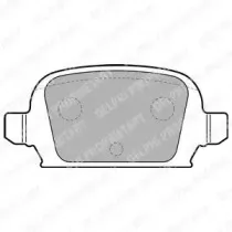 LP1677 DELPHI Комплект тормозных колодок, дисковый тормоз