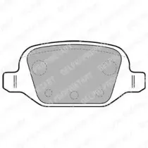 LP1678 DELPHI Комплект тормозных колодок, дисковый тормоз