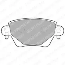 LP1682 DELPHI Комплект тормозных колодок, дисковый тормоз