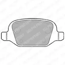 LP1685 DELPHI Комплект тормозных колодок, дисковый тормоз