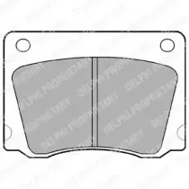 LP17 DELPHI Комплект тормозных колодок, дисковый тормоз