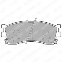 LP1702 DELPHI Комплект тормозных колодок, дисковый тормоз