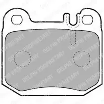 LP1705 DELPHI Комплект тормозных колодок, дисковый тормоз