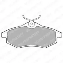 LP1716 DELPHI Комплект тормозных колодок, дисковый тормоз