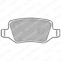 LP1741 DELPHI Комплект тормозных колодок, дисковый тормоз