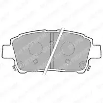 LP1742 DELPHI Комплект тормозных колодок, дисковый тормоз